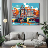 Painting by Numbers Netherlands Old Town Amsterdam